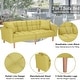 preview thumbnail 8 of 22, Convertible Futon Sofa Bed with Two Pillows, Modern Upholstered Sleeper Sofa Couch with 3 Adjustable Backrests