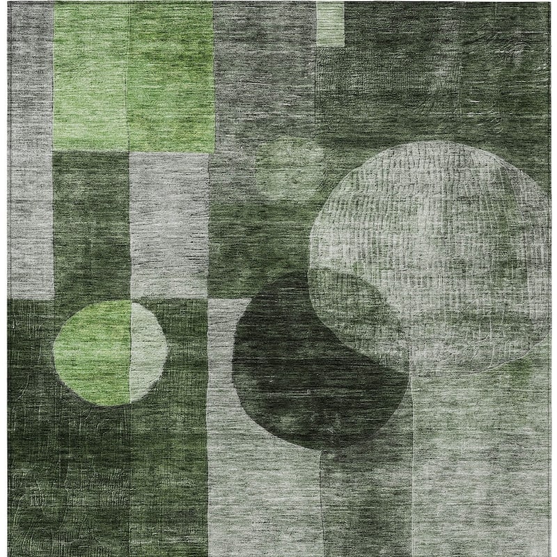 HomeRoots Geometric Transitional Rectangle Outdoor Rug