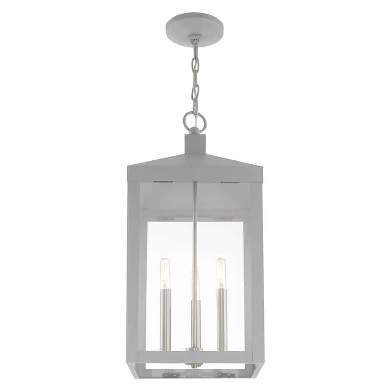 Livex Lighting Nyack 3 Light 11" Wide Outdoor Taper Candle Pendant