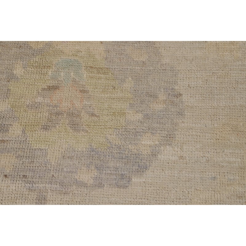 Oushak Turkish Area Rug Hand-Knotted Wool Carpet - 7'9"x 9'11"
