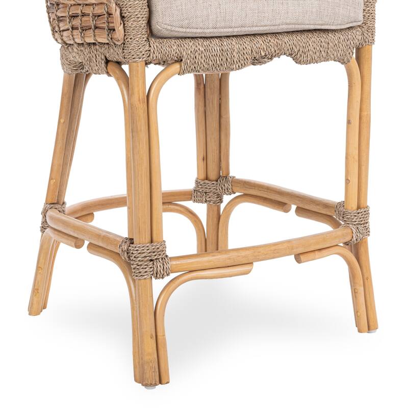 Nuevo Water hyacinth Counter Stool by Kosas Home