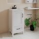 preview thumbnail 2 of 7, 18-Inch Bathroom Vanity Cabinet - Modern White Storage Unit with Door and Drawer, Ideal for Small Spaces - 18*16*35inch