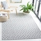preview thumbnail 5 of 28, Martha Stewart by SAFAVIEH Joanneke Cotton Rug 2'4" x 3'8" - Silver/Grey - Rectangle