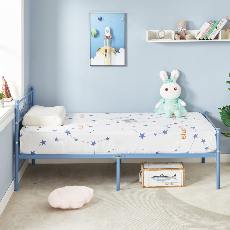 VECELO Premium Platform Bed Frame with Headboard,Easy Set-up Twin/Full/Queen Size Bed