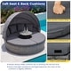 preview thumbnail 5 of 8, Gymax Patio Round Daybed w/Retractable Canopy Cushions & Throw Pillows