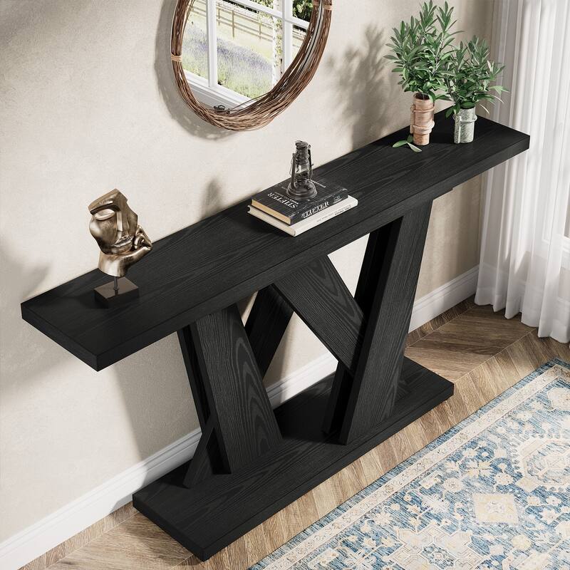 55 Inch Farmhouse Console Table for Entryway / Living Room