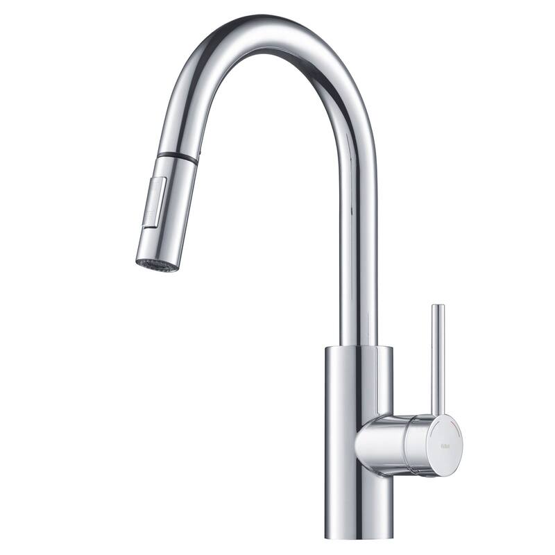 Kraus Oletto Pull Down Kitchen Faucet with QuickDock Technology, - Chrome