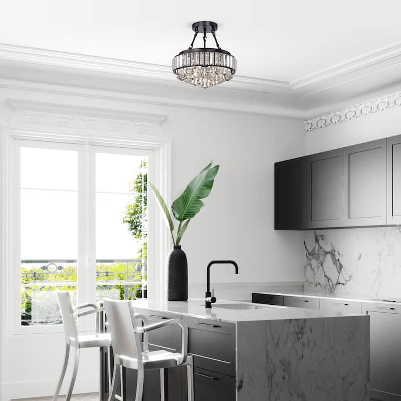 Aresi 4-Light Semi-Flush Mount