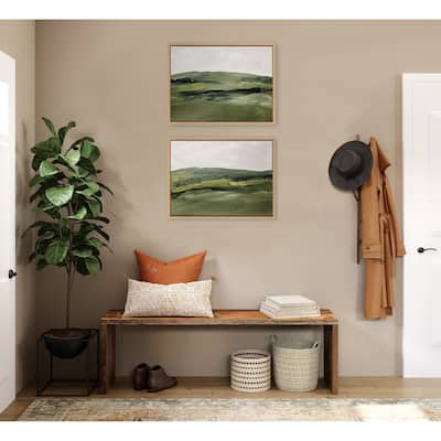 Kate and Laurel Sylvie Landscape Framed Canvas Art by Amy Lighthall