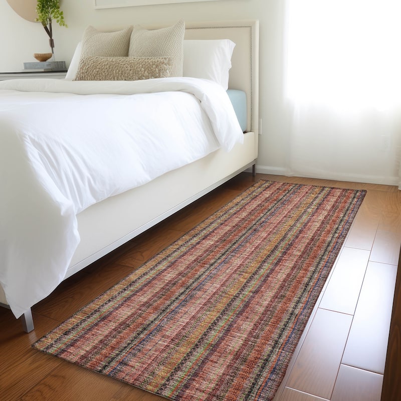 Premium Washable Super Soft Stripe Ombre Mayfield Rug - Blush - 2'3" x 7'6"