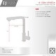 preview thumbnail 4 of 9, STYLISH Matte Black Single Handle Pull Down Kitchen Faucet with Cold Water Tap
