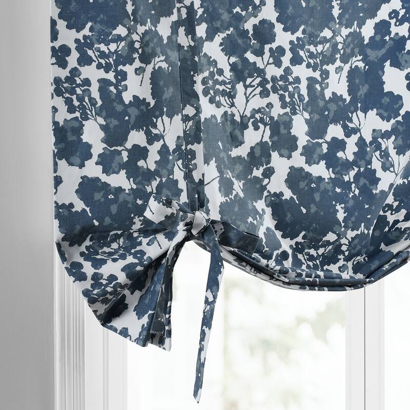 Exclusive Fabrics Fleur Printed Cotton Tie-Up Window Shade - 46 X 63