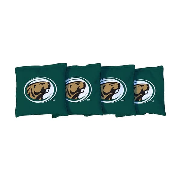 slide 2 of 3, Bemidji State BSU Beavers Green Cornhole Bags All-Weather Resin Filled