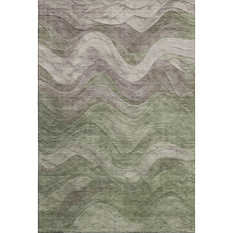 Premium Washable Super Soft Modern Waves Mayfield Rug