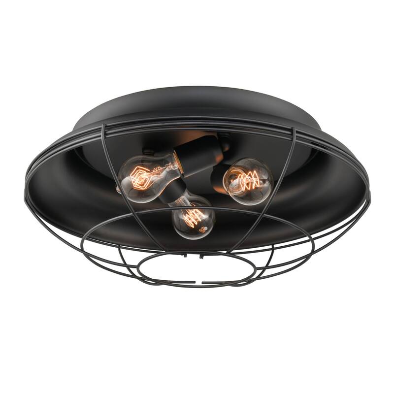 Millennium Lighting 3 Light 17" Wide Outdoor Flush Mount Bowl Ceiling