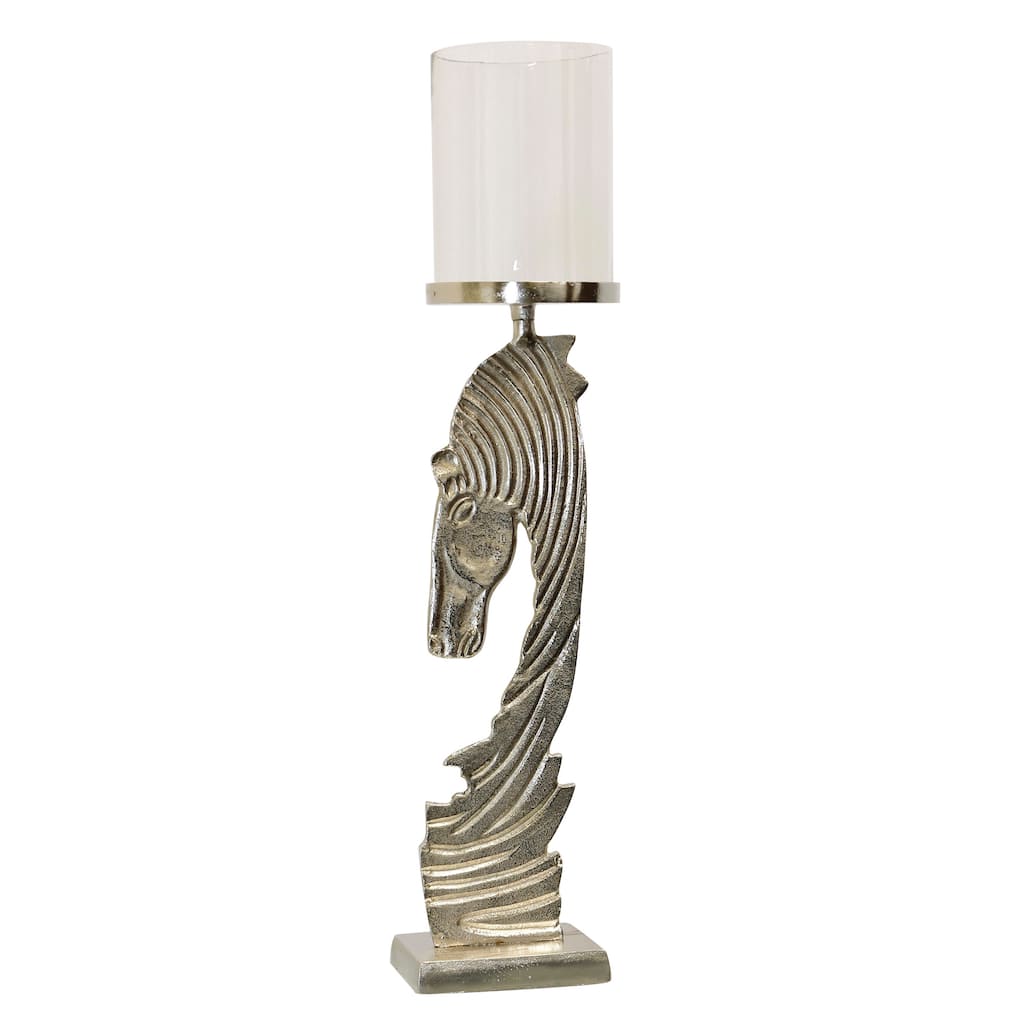 StyleCraft Equinox Horse Candle Holder - Nickel Plated