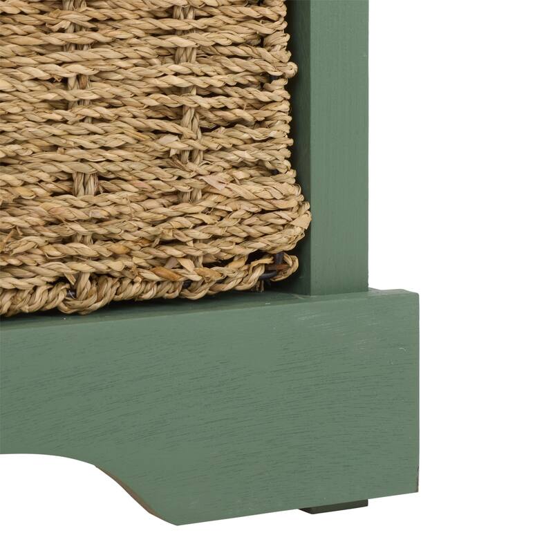 SAFAVIEH Eola Grey/ White Storage Bench - 47" x 16.1" x 19.9" - 47"W x 16"D x 20"H