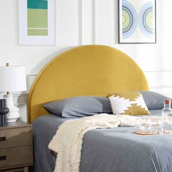Mustard shop yellow headboard