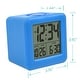preview thumbnail 8 of 6, Equity 70913 Digital Blue Silicone Cube Alarm with On-Demand Backlight
