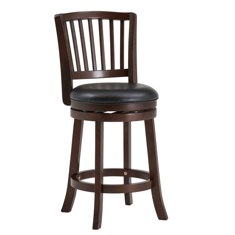 Menas Slat Black Swivel Chair by iNSPIRE Q Classic