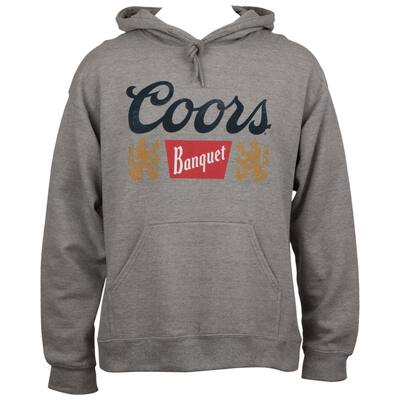 Coors Banquet Distressed Logo Pullover Hoodie