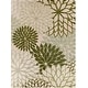 preview thumbnail 58 of 112, Nourison Aloha Floral Modern, Indoor/Outdoor Area Rug 9' x 12' - Ivory/Green