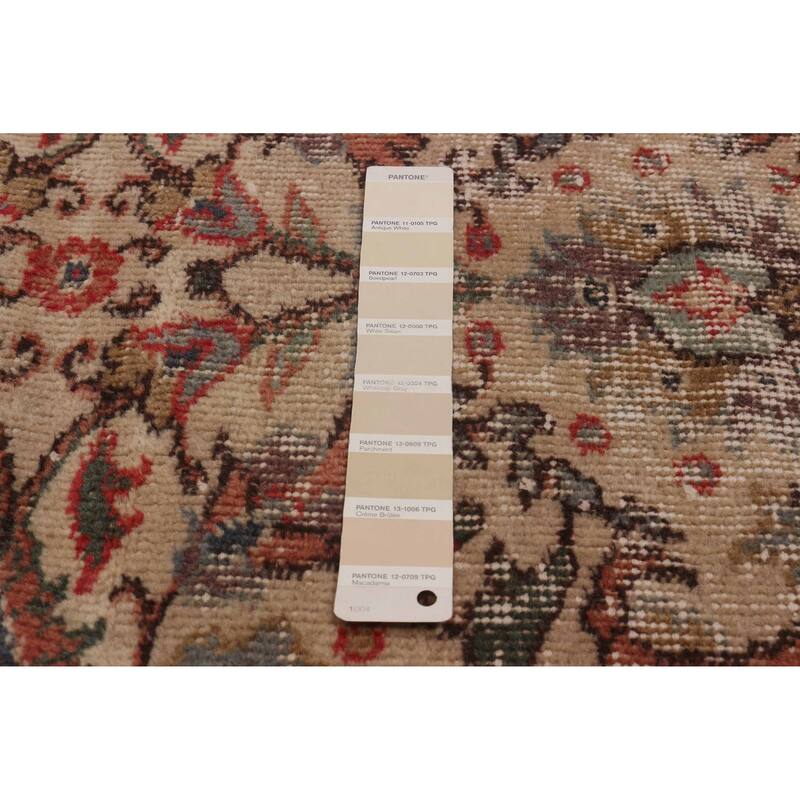 ECARPETGALLERY Hand-knotted Melis Vintage Cream Wool Rug - 5'10 x 9'7