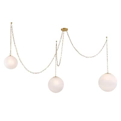 Minka Lavery 5218 Marbelle 3 Light 81" Wide Multi Light Pendant with