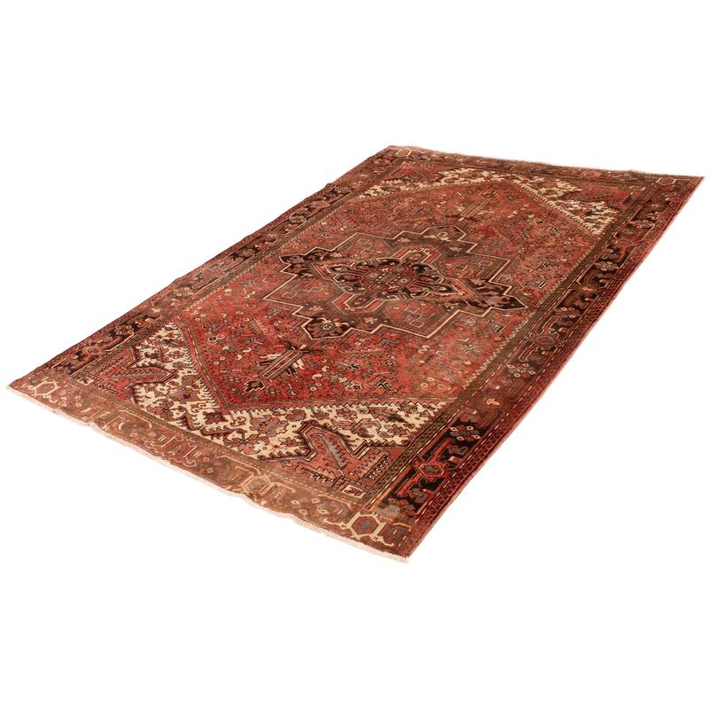 ECARPETGALLERY Hand-knotted Sarabi Copper Wool Rug - 7'9 x 11'1