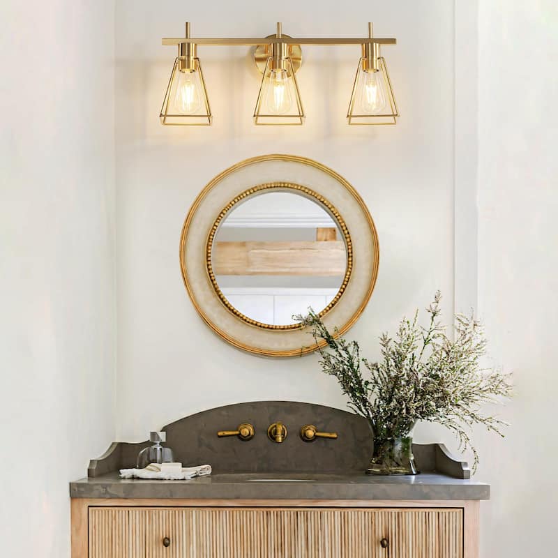 Dimmable Bathroom Vanity Light Over Mirror Wall Sconce for Bathroom - 3-Light