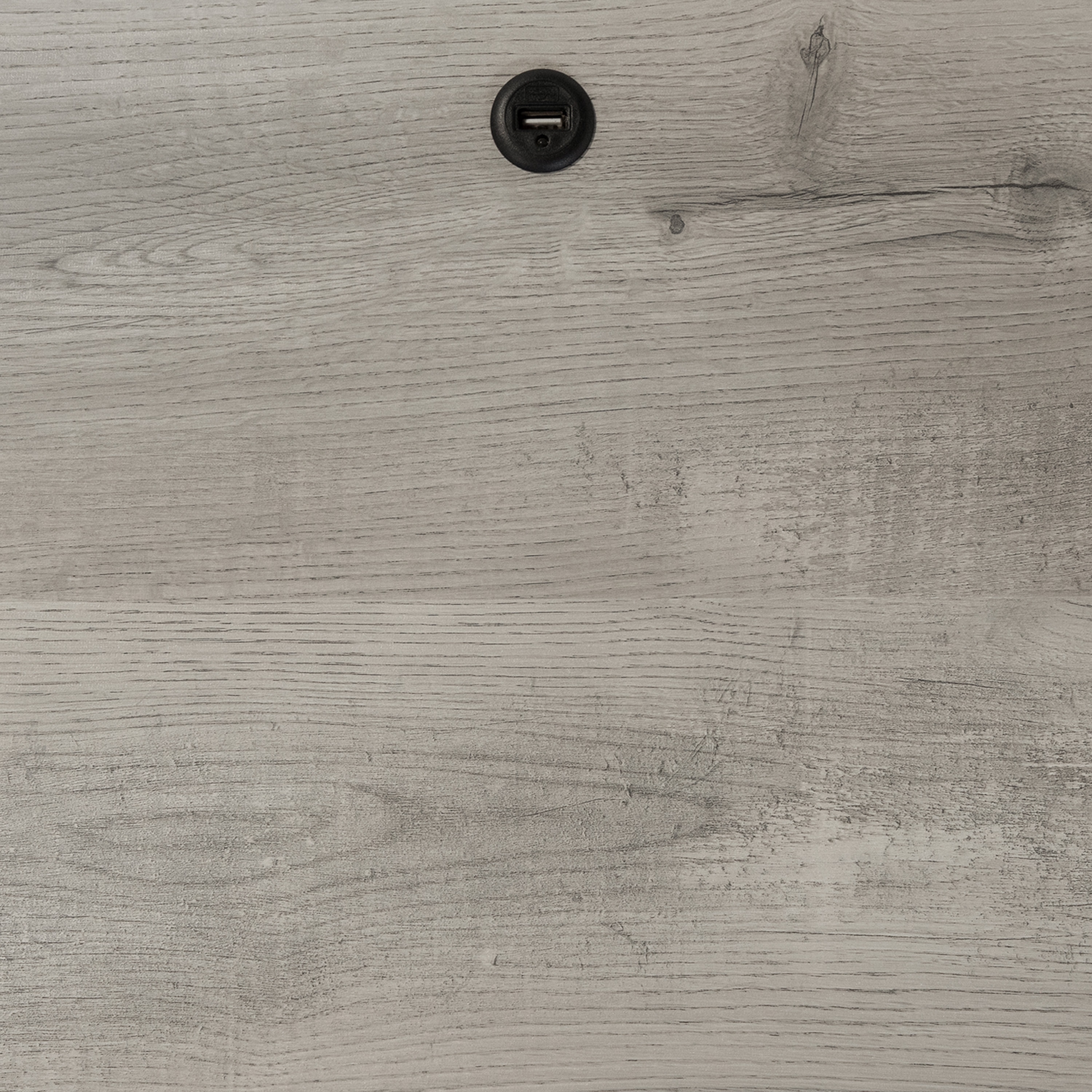 Geneva Modern 18-inch Steel 1-Drawer Side Table with USB-image