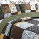preview thumbnail 7 of 5, Cozy Line Andy Patchwork 3 Piece Reversible Cotton Quilt Bedding Set