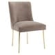 preview thumbnail 14 of 124, SAFAVIEH Couture Nolita Velvet Accent Chair - Mustard / Brass - 28"x23"x35.3" - 28" W x 23" D x 35" H