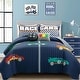 preview thumbnail 13 of 34, Lush Decor Racing Cars Reversible Oversized Quilt Set Navy - Full - Queen