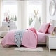 preview thumbnail 5 of 9, Eddie Bauer Kids Garden Lightweight Reversible Pink Quilt Set