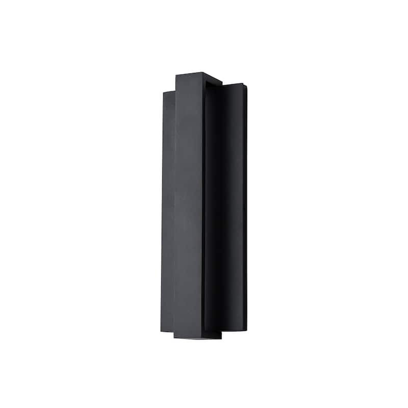Modern Black Outdoor Wall Lights Aluminum Linear Dimmable LED Wall Sconce Lights for Outside