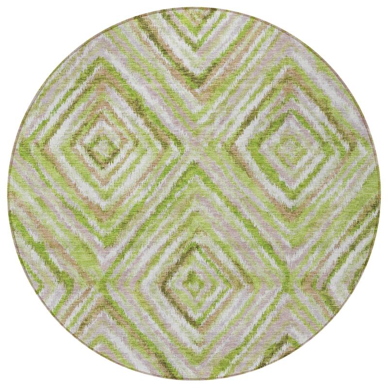 HomeRoots Geometric Transitional Rectangle Outdoor Rug