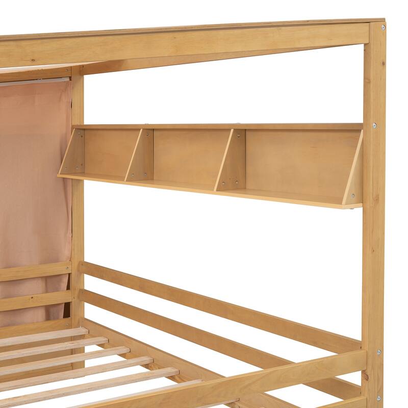 House Bed with Multiple storage spaces