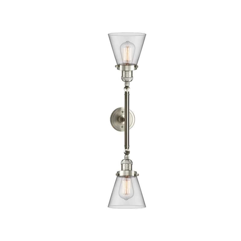 Innovations Lighting Small Cone 2 Light 23" Wide Bathroom Vanity Light