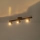 preview thumbnail 25 of 33, 4-Light Walnut Wood Grain Adjustable Linear Track Light 39.4in