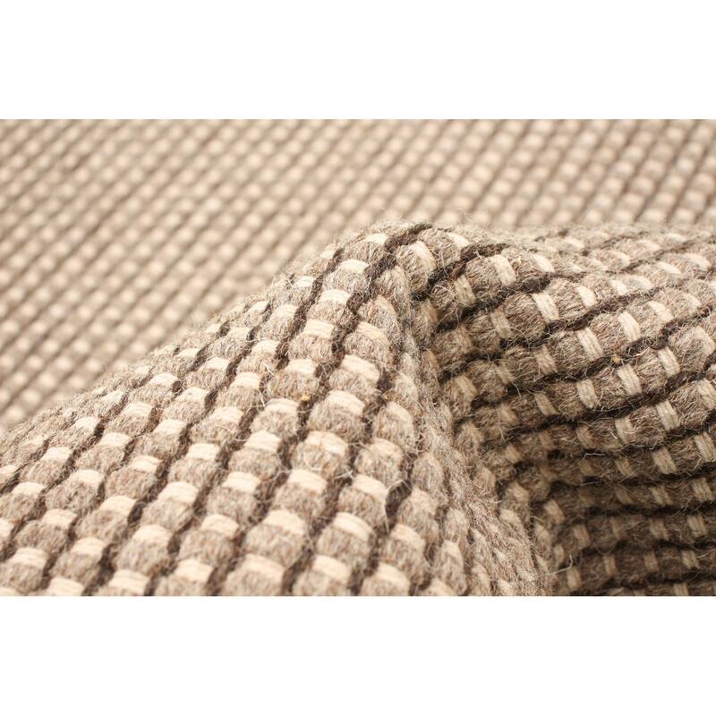 ECARPETGALLERY Hand Loomed Bungalow Wool Dhurrie