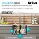 preview thumbnail 23 of 30, Kraus 15 in. Topmount Workstation Stainless Steel Outdoor Kitchen Sink