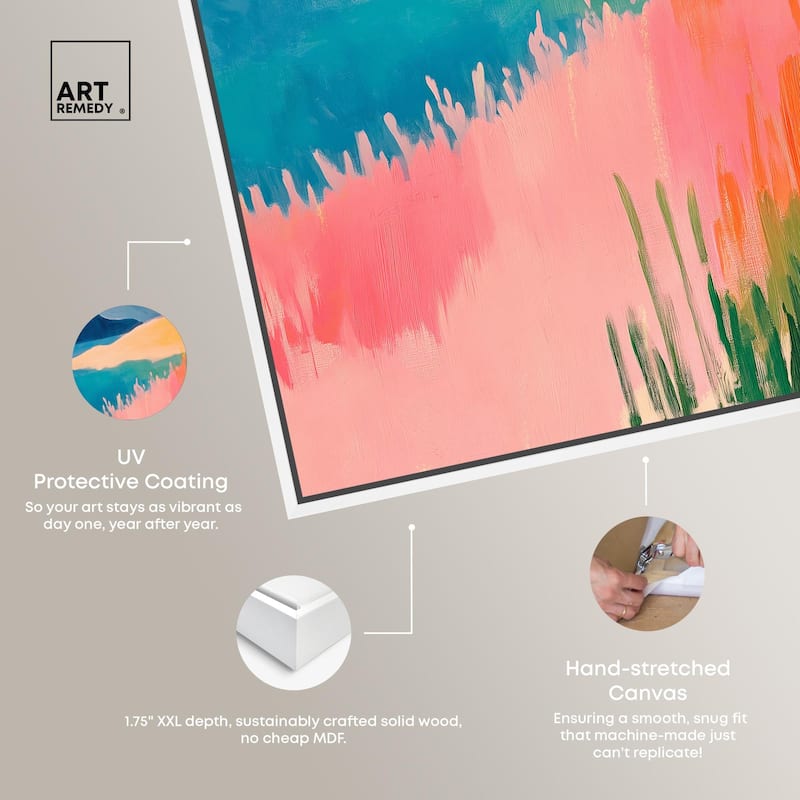Meadow Meets the Sea Canvas by Art Remedy