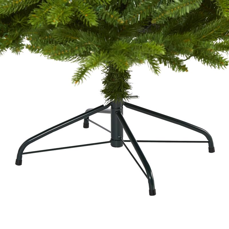 6ft. Spruce Look Artificial Christmas Tree with 300 Clear LED Lights & 1357 Branches - Full Holiday X-Mas Glow