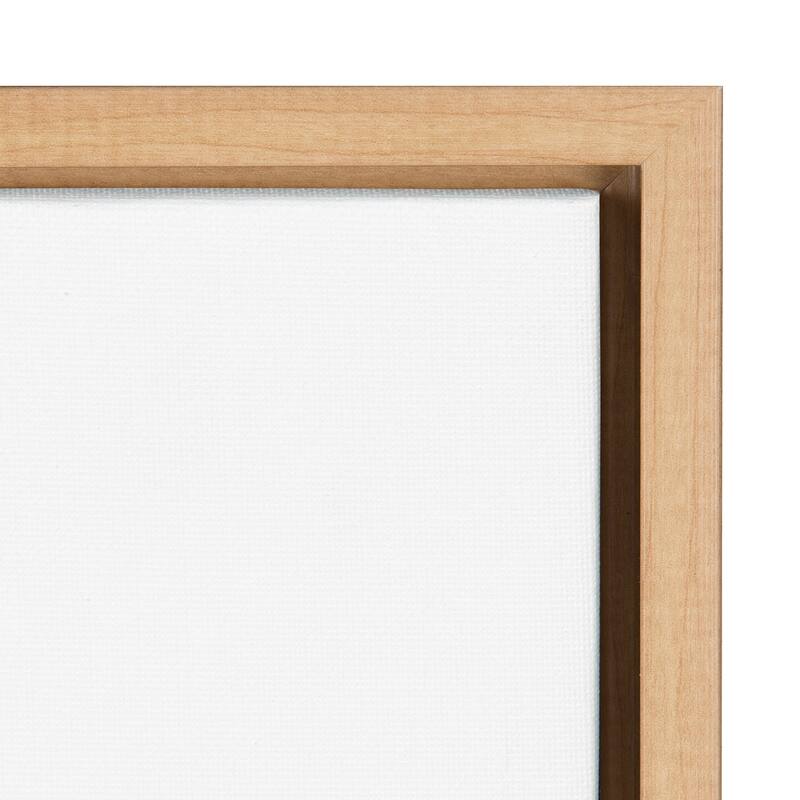 Kate and Laurel Sylvie Whimsy Modern Framed Canvas Set - Natural