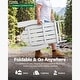 preview thumbnail 49 of 58, WINSOON All Weather HIPS Outdoor Folding Adirondack Chairs Set of 8