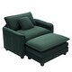 preview thumbnail 36 of 45, Organnice 40" Chenille Lounge Chair for Reading, Modern Couch Cozy Sofa Bed with Ottoman, Living Room Single Sofa Accent Chair