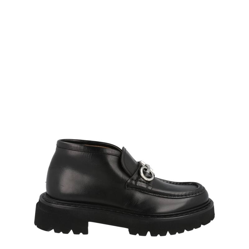 Ferragamo Geffer 2 Gancini Ankle Boots - 10