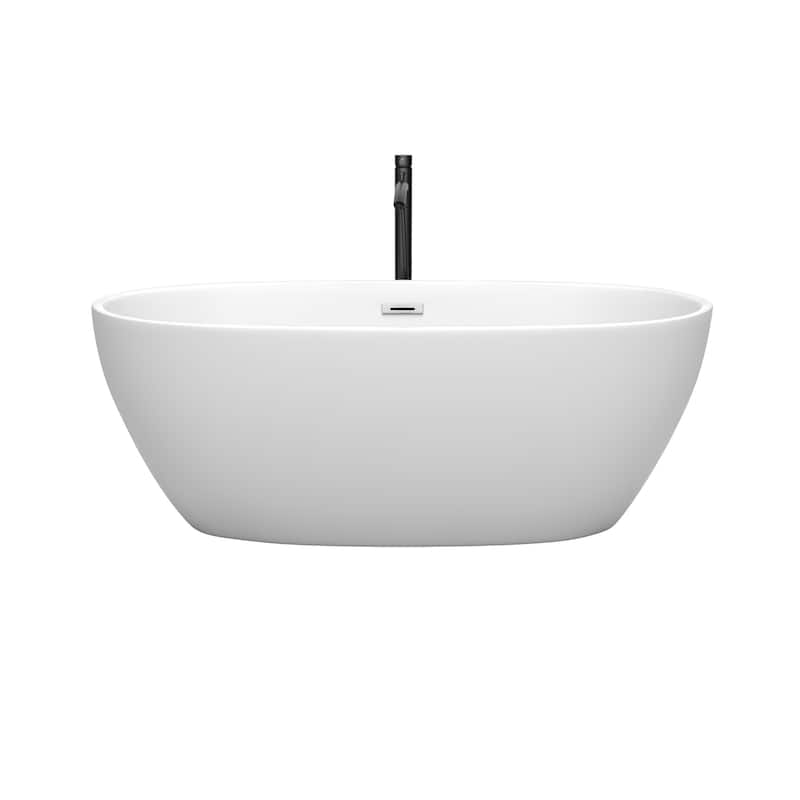 Wyndham Collection Juno 63" Free Standing Acrylic Soaking Tub with