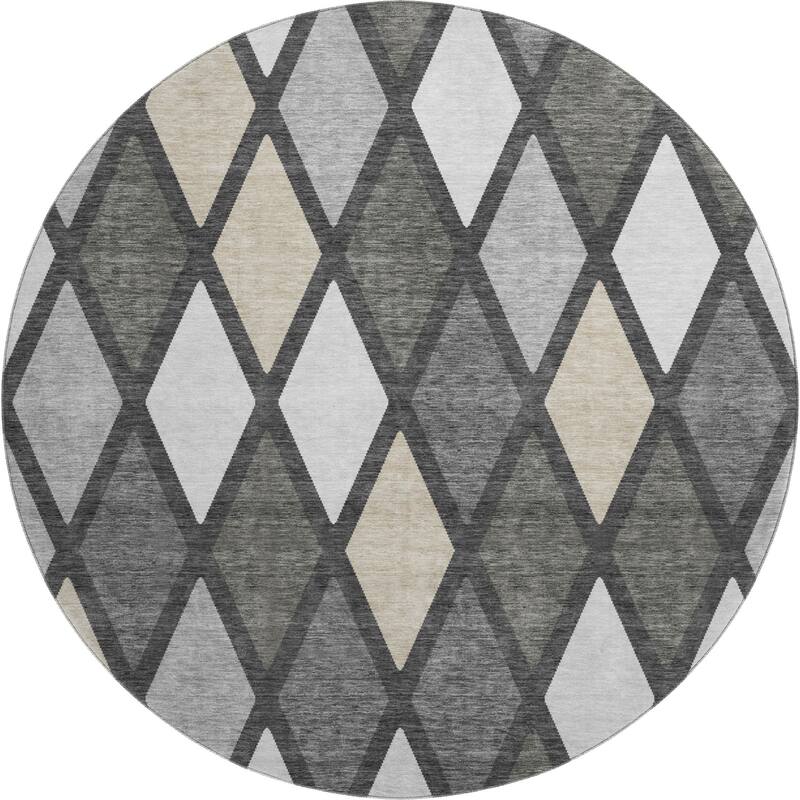 Premium Washable Super Soft Mosaic Diamonds Mayfield Rug